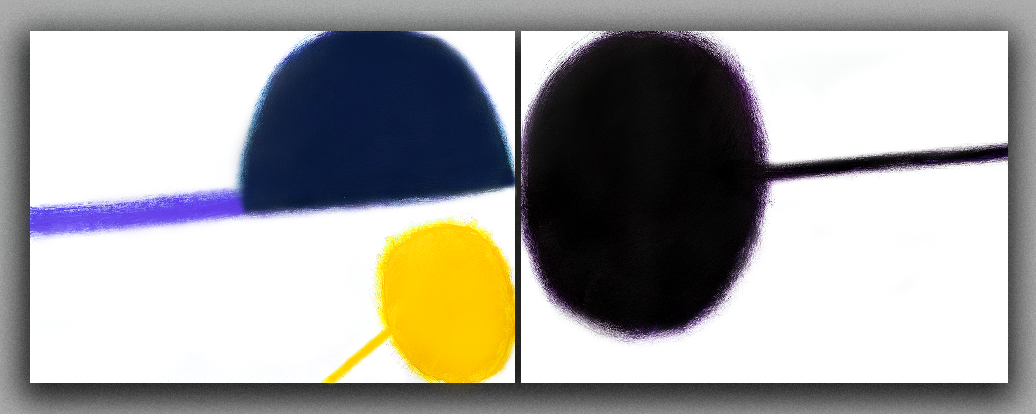 Zdvojení V. - studie pro diptych / Gemination - study for a diptych